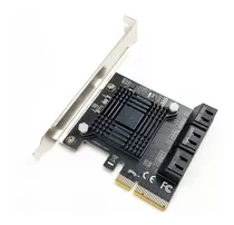 Placa Controladora Pci-e 4x P/ Hd Ssd 6 Portas Sata 3 6gbps