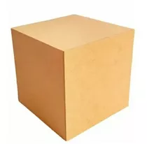Cubo Liso Mdf Cru 20x20x20 (16 Unidades)
