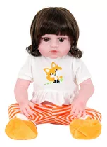 Boneca Bebe Sweetie Reborn (r) Raposinha Silicone Doll- 48cm