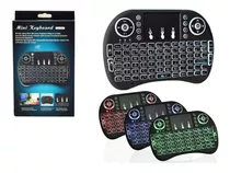 Mini Teclado S/ Fio Wireless Led P/ Smart Tv Pc Celular