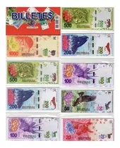 Dinero Juguete X80 Billetes Argentinos Didactico Modelo 2018