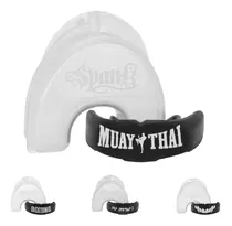 Protetor Bucal Muaythai Jiu-jitsu Moldável Com Estojo Spank Cor Muaythai/preto Sabor Sem Sabor