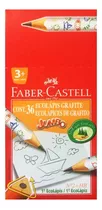 Lápis Fabercastell Preto Jumbo Triangular 1025 Com 36un