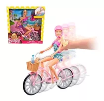 Barbie, Set De Juego, Bicicleta Con Muñeca, Para Niñas De 3 Años En Adelante