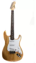 Guitarra Eléctrica Xgtr St111 Stratocaster De Aliso Sólido Natural Con Diapasón De Palo De Rosa