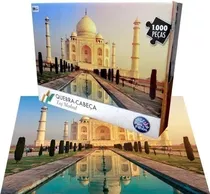 Quebra Cabeça Taj Mahal Índia Jogo Puzzle 1000pçs Faz Quadro
