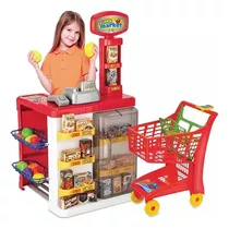  Carrinho De Brinquedo Super Market Mercadinho  Magic Toys