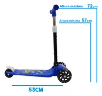 Patinete Infantil 3 Rodas Cut  Scooter  Menino Menina