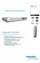 Manual Gravador De Dvd Philips Dvdr3380 Impresso