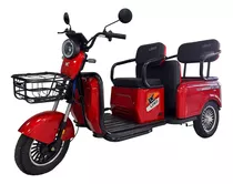 Triciclo Electrico De Paseo Leko Modelo Tp8 Color Rojo
