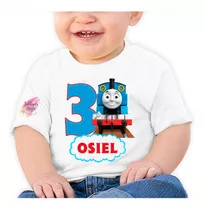 * Remeras Cumpleaños Thomas Y Sus Amigos Con Nombre/ Edad *