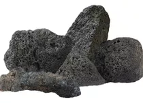 Piedra Volcanica Negra  Parrilla Sauna Piedras X 20 Kg