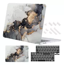 Funda Para Macbook Air 13'' - Marmol Negro/blanco