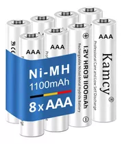 Kamcy Baterias Aaa Recargables Aaa Triples, 1100 Mah De Alta