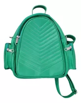 Mochila De Cuero Verde