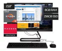 All In One Lenovo Ideacentre 3 23.8/ryzen3/8gb/256ssd