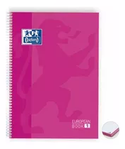 Caderno Capa Dura Univ 1x1 80 Folhas 90g Rosa Oxford