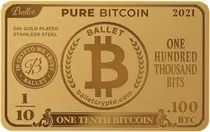 Cartera Física Ballet Crypto Pure Bitcoin (.100 Btc)