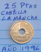 Moneda 25 Pesetas Castilla La Mancha Año 1996