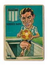 Figurita Racing Tarjeton Futbol Sport 1967 N° 61 Raffo