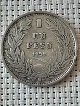 Moneda 1 Peso 1927 - Plata 0.5 / Doble Acuñacion