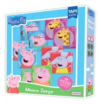 Memo Juego Peppa Pig Fichas Plastico Grandes Premium