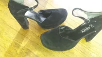 Sandalias Zapatos Retro Vintage Con Plataforma Y Taco Alto