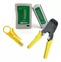 Combo Crimpeadora + Pelacable + Tester De Red Utp Rj45 @l9