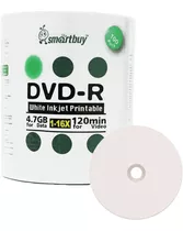 Dvd-r Blanco Printable Smartbuy 4.7 Gb/120min 16 X 