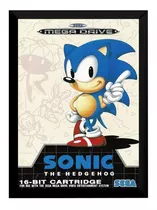 Quadro Mega Drive Sonic The Hedgehog