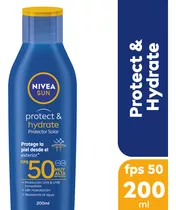 Protector Solar Nivea Sun Loción Hidratante Fps 50 200ml