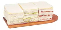 24 Sandwich De Miga Triples 12x8 Extra Grandes Bien Rellenos