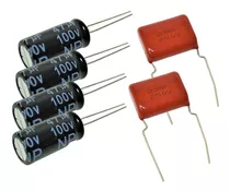 4 Capacitor Bipolar 47x100 E 2 Capacitor Poliester 2m2x250v