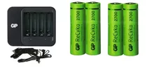 Cargador Mas Baterias Recargables  Aa  De 2700 Mah Gp