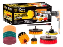 Kit 14 Escovas Rotativa Giratoria Limpeza Encaixa Uso Furadeira Parafusadeira Tcw1400 The Black Tools