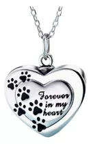  Collar Cremacion Corazón Perro O Gatos Mascotas Relicario