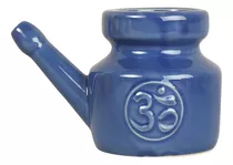 Limpiador De Nariz Neti Pot De Cerámica De 350 Ml, Azul