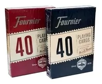 Naipes De Poker Fournier 40 Rojas Y Azules Dgl Games & Comic