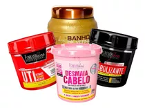 Kit Desmaia Cabelo Uti Anabolizante Banho De Verniz 250g