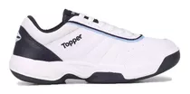 Zapatillas Topper Tenis Tie Break Blanco Azul Cli