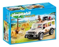 Playmobil Wild Life, 6798 Vehículo Safari Con Leones