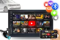 Radio Automotivo 7 Pol 2 Din Pra Carros + Camera + Moldura