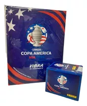  Álbum Pasta Blanda + Caja 50 Sobres Copa América Usa 2024 