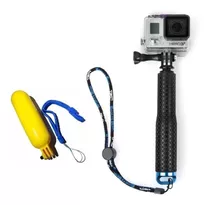 Bastão Retrátil Prova Dágua + Boia Flutuante Gopro Hero