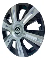 4 Tapones Bicolor Jgo Nissan Versa Focus R15 Envio Gratis 