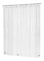 Forro Cortina Baño Transparente Con Iman 178 X 180 Cm Color Blanco