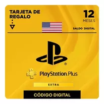 Tarjeta Playstation Psn Plus Extra 1 Año 12 Meses