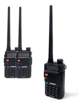 Kit X 2 Handy Baofeng Uv5r 5w Bibanda Uhf Vhf 128ch Color Negro