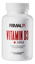 Primalfx Vitamina D3 + Mk4 1000 - - Unidad A $5715
