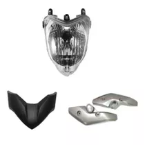 Kit Farol Optica Delantera Con Embellecedores Yamaha Fz 16